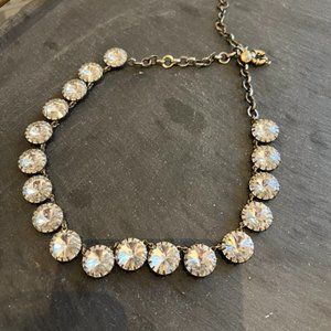 J Crew Large Crystal Necklace